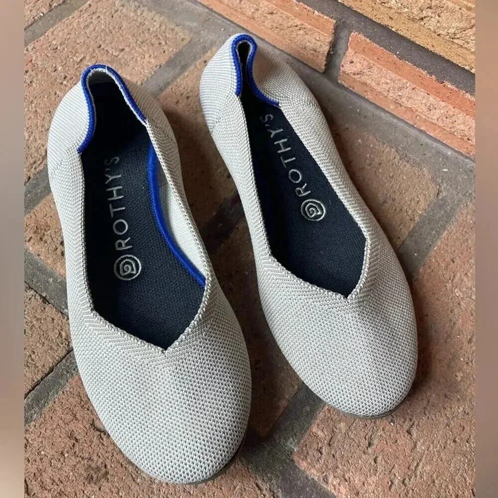 ROTHY’S Women’s Cream Color Loafer Shoes Size 7